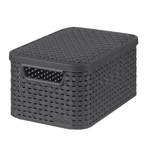 Curver My Style opbergmand S met deksel Antraciet